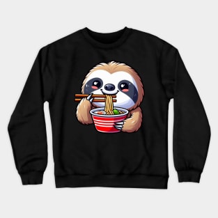 Sloth Loves Ramen Crewneck Sweatshirt